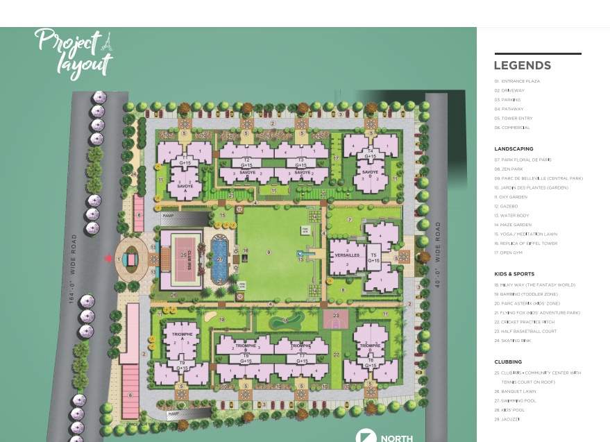 Master Plan &mdash; Overall Project Layout, Ambika La Parisian