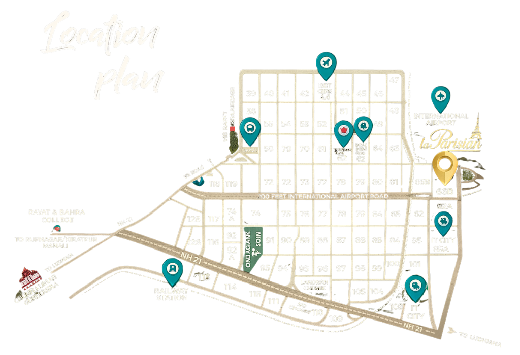 La Parisian Location Map