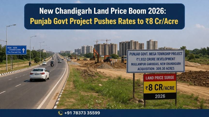 New Chandigarh's Property Surge: From ₹5 Cr to ₹8 Cr – The Top Investment Opportunity for 2026